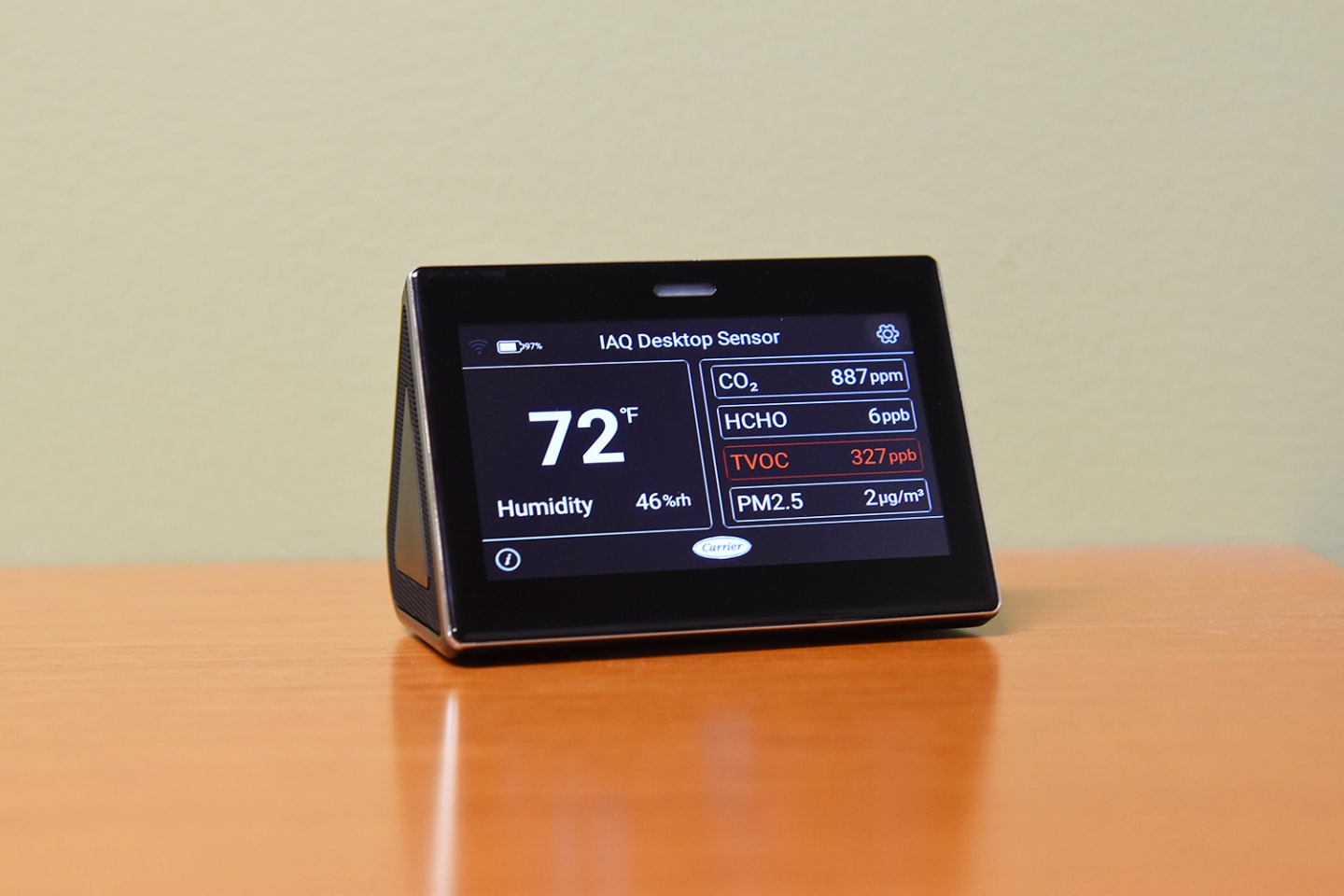 Indoor Air Quality Desktop Sensor Healthy Buildings