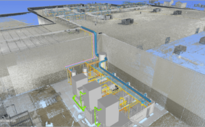 Laser Scanning Model Virtual Design and Construction Industrial Refrigeration