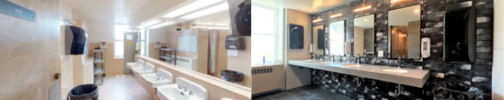 Before and After Lawrence Sage Hall